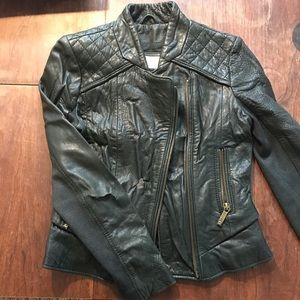 Micheal Kors Leather Motorcycle Jacket